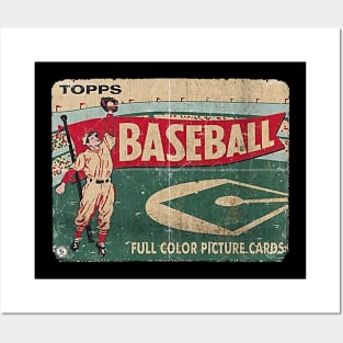 VINTAGE BASEBALL - TOPPS FULL COLOR PICTURE CARDS Posters and Art